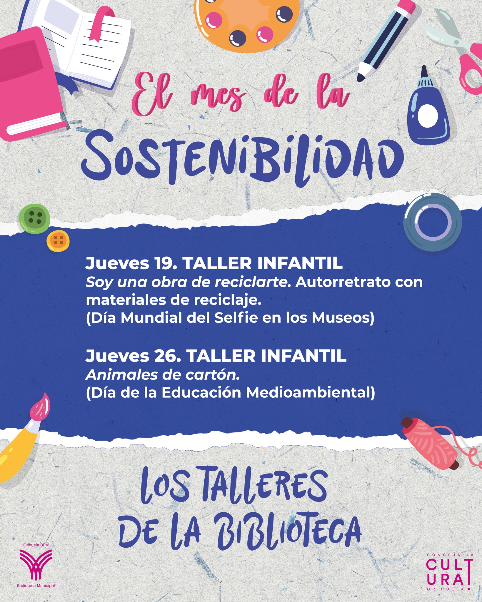 Orihuela Taller Sostenible Infantil Soy Una Obra De Reciclarte