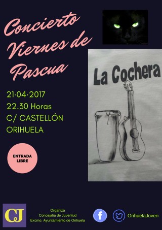 El grupo oriolano ‘La Cochera’ reaparece el próximo viernes con un concierto gratuito en la calle Castellón organizado por Juventud