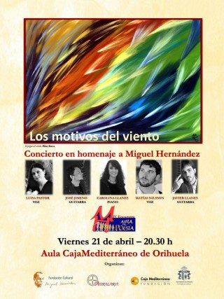 Auralaria organiza en Orihuela el concierto 'Los motivos del viento' para homenajear al poeta orialano Miguel Hernández