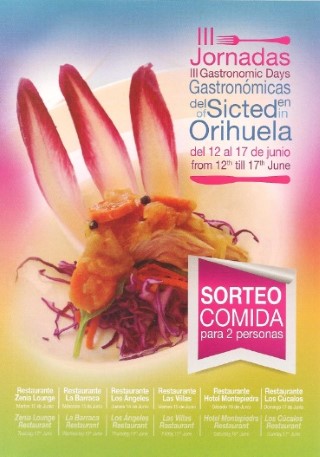 Las III Jornadas Gastronómicas del SICTED contarán este año, del martes 12 al domingo 17 de junio, con seis restaurantes de Orihuela Costa