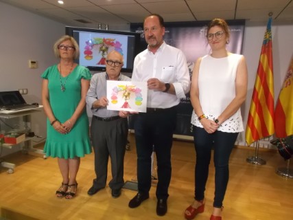 El dibujo del Oriol del artista oriolano Alfonso Ortuño será la imagen de la tarjeta de invitación a la recepción de la Síndico Portadora 2018