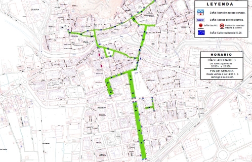 El Ayuntamiento de Orihuela ampliará desde mañana, viernes 22 de mayo, el número de calles peatonales que conectarán el Casco Histórico y el centro urbano para favorecer la movilidad entre los viandantes