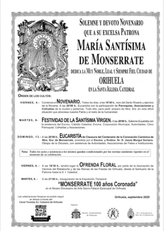 Orihuela: Inauguración de la exposición temporal con el título 'Monserrate, 100 años coronada', dentro de los actos de las fiestas de la Virgen de Monserrate