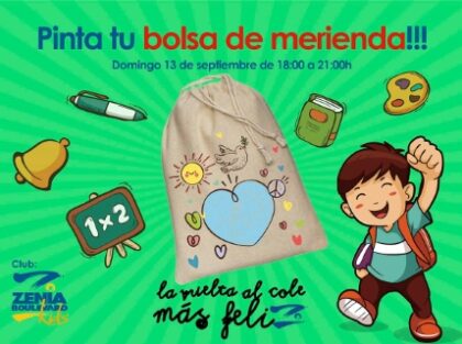 Orihuela Costa: Taller gratuito de pintura para que los niños pinten su propia bolsa de merienda, organizado por el Centro Comercial Zenia Boulevard
