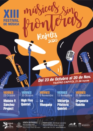 Rojales, evento cultural: Concierto del grupo 'High Five Quintet', dentro del XIII Festival 'Músicas sin fronteras', organizado por la Concejalía de Cultura