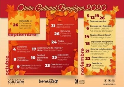 Benejúzar, evento: Pasacalles en honor a Santa Cecilia por la Unión Musical de Benejúzar, dentro del 'Otoño Cultural 2020' dentro del 'Otoño Cultural 2020'