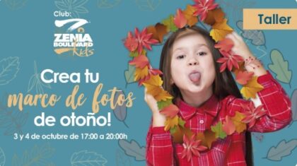 Orihuela Costa: Taller gratuito de marco de fotos de otoño para que los niños pinten su mantel de cumpleaños, organizado por el Centro Comercial Zenia Boulevard