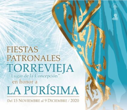 Torrevieja, evento: Pregón de las Fiestas Patronales de Torrevieja 2020, a cargo de Francisco Román, en las fiestas locales y patronales de la Inmaculada 2020 en honor a La Purísima