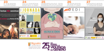 Bigastro, evento: Presentación del manual 'Recursos para trabajar la violencia de género desde la educación ambiental', dentro de los actos del Día Internacional Contra la Violencia de Género