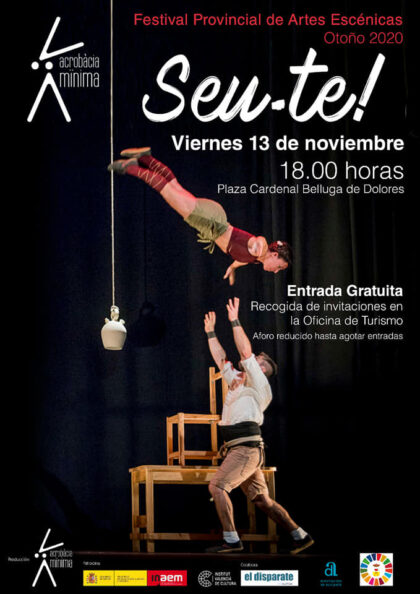 Dolores, evento cultural: Espectáculo 'Seu-te!', por la compañía 'Acrobacia mínima', dentro del Festival Provincial de Artes Escénicas de la Diputación de Alicante