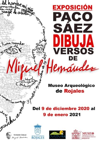 Rojales, evento: Exposición 'Paco Sáez dibuja versos de Miguel Hernández', por el dibujante de San Miguel de Salinas, Paco Sáez