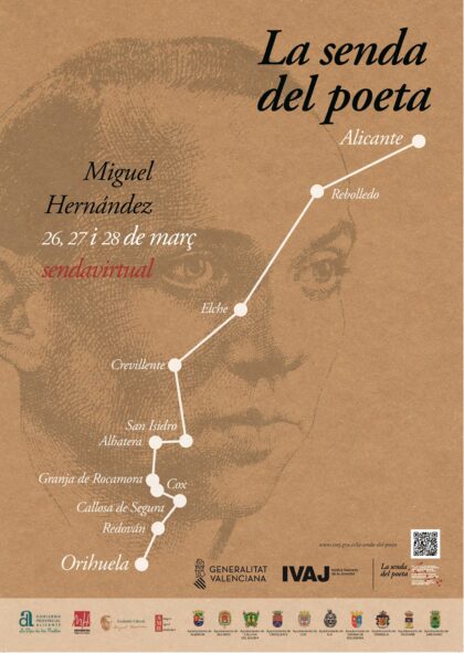 La Senda del Poeta Miguel Hernández 2021 del Instituto Valenciano de la Juventud (IVAJ) se realizará este año de forma virtual