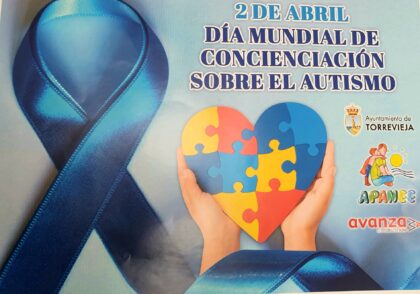 Torrevieja, evento: Iluminación de edificios y monumentos municipales y otras acciones en color azul, representativo del Transtorno del Espectro Autista (TEA) para conmemorar el Día Internacional del Autismo