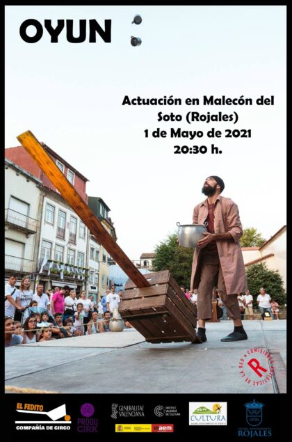Rojales, evento cultural: Espectáculo de malabares 'Oyun', por la compañía 'El Fedito', de Federico Menini, organizado por la Concejalía de Cultura