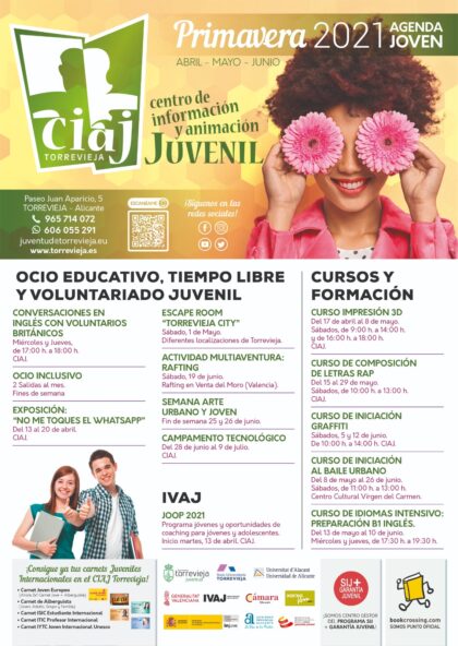 Torrevieja, evento: Inscripción a los cursos de formación del CIAJ, dentro de los actos del Centro de Información y Animación Juvenil (CIAJ) de la Concejalía de Juventud