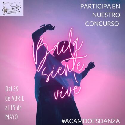 Orihuela, evento 'on line': Concurso de vídeos de baile en redes sociales, organizado por ACAMDO (Asociación Cultural de Amigos de la Música y Danza de Orihuela)