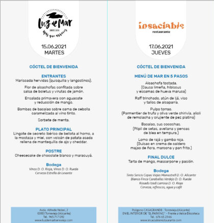 Torrevieja: Jornadas gastronómicas 'Torrevieja y el mar' en seis selectos restaurantes, organizadas por la Asociación de Empresarios de Hostelería de Torrevieja y Comarca (AEHTC)