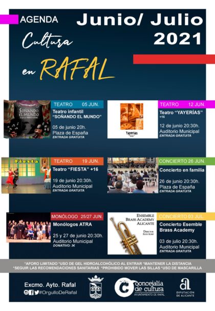 Rafal, evento cultural: Concierto de la banda de metales 'Ensemble Brass Academy Alicante', organizado por la Concejalía de Cultura