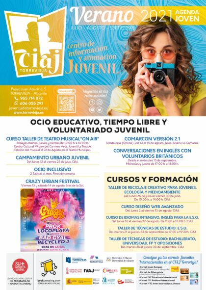 Torrevieja, evento: Inscripción al taller de reciclaje creativo ecológico y medioambiental gratuito para jóvenes entre 12 y 30 años, dentro de la Agenda Joven de Verano de 2021, organizada por el CIAJ de la Concejalía de Juventud