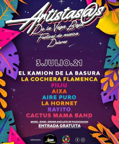 Dolores, evento cultural: Festival de música 'Artistas@s de la Vega Baja', con ocho grupos y cantantes de la comarca, organizado por el Ayuntamiento