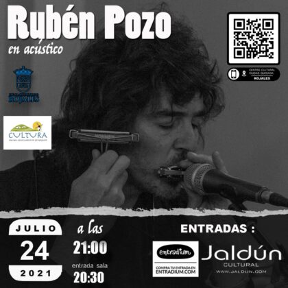 Ciudad Quesada de Rojales, evento cultural: Concierto en acústico del músico y cantautor de pop rock nacional, Rubén Pozo, organizado por la Concejalía de Cultura