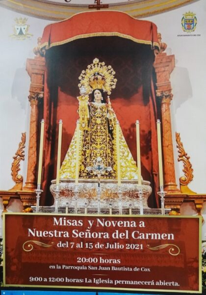 Cox, evento cultural: Concierto de marchas festeras, por la S. M. 'La armónica', dentro de los actos de las fiestas patronales en honor a la Virgen del Carmen