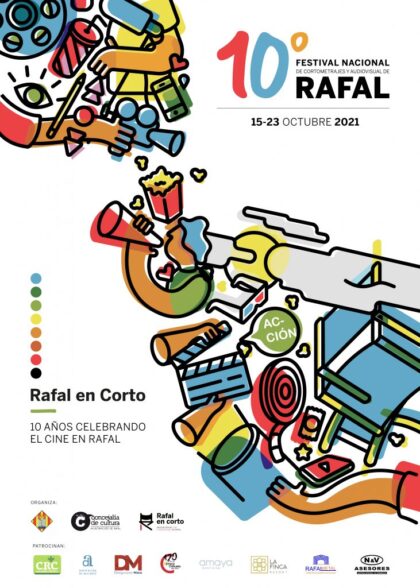 Rafal, evento cultural: Exposición '10 años celebrando el cine en Rafal', dentro del X Festival Nacional de Cortometrajes y Audiovisual 'Rafal en Corto'