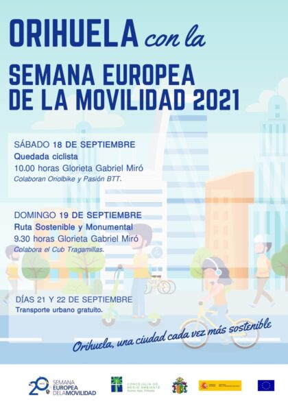 Orihuela, evento: Servicio de autobús gratuito, dentro de la Semana Europea de la Movilidad