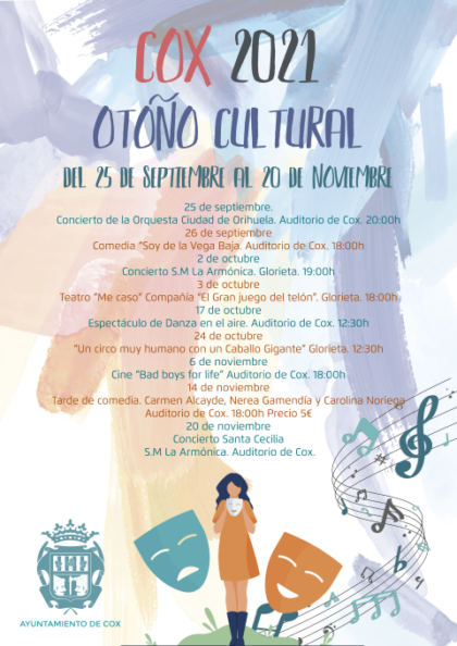 Cox, evento cultural: Concierto de la S.M. 'La Armónica', dirigida por Gonzalo Berná, dentro del 'Otoño Cultural de Cox, organizado por la Concejalía de Cultura