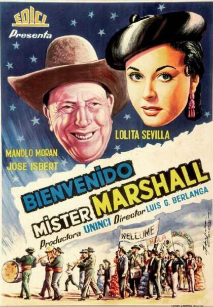 Guardamar del Segura, evento cultural: Sesión de cine con la película española cómica 'Bienvenido Mr. Marshall' (1953), de Luis García Berlanga y con José Isbert y Lolita Sevilla, organizada por la Concejalía de Cultura