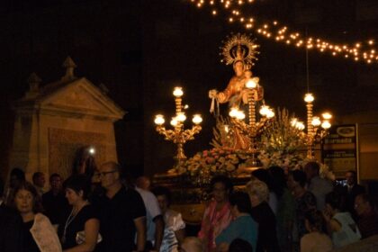 Rojales, evento: Celebración de la misa en honor a la patrona, la Virgen del Rosario, dentro de los actos de las fiestas patronales en honor a la Virgen del Rosario 2021, organizados por la Concejalía de Fiestas