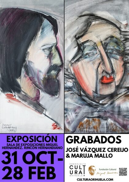 Orihuela, evento cultural: Exposición 'Grabados', por el artista José Vázquez Cereijo y la pintora Maruja Mallo, dentro del programa del 'Otoño Hernandiano' 2021 de la Concejalía de Cultura