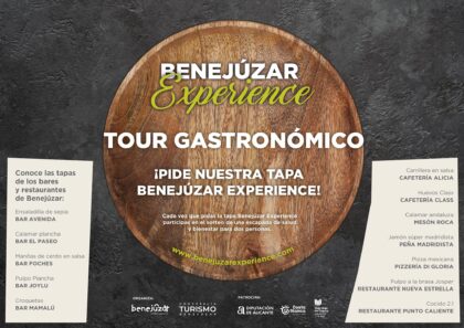 Benejúzar, evento: Tour gastronómico por 12 bares y restaurantes que ofrecen una tapa especial, dentro de la VI 'Benejúzar Experience' BEX21