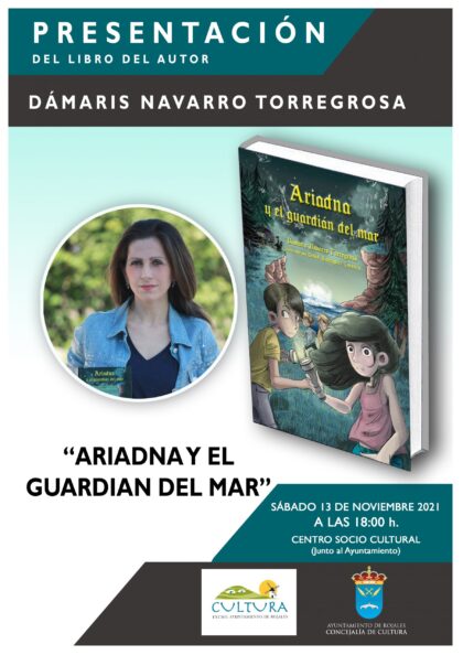 Rojales, evento cultural: Presentación del libro 'Ariadna y el guardián del mar', a cargo de su autora Dámaris Navarro, dentro de la programación de noviembre de la Concejalía de Cultura