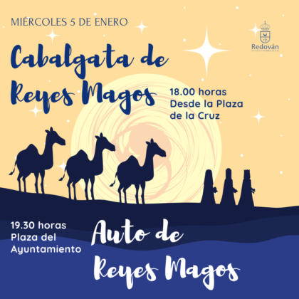 Redován, evento: Cabalgata de los Reyes Magos, dentro de los actos navideños 2021 organizados por el Ayuntamiento