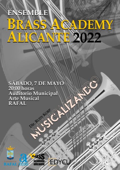 Rafal, evento cultural: Concierto 'Musicalizando', por la banda de metales 'Ensemble Brass Academy Alicante', organizado por la Concejalía de Cultura