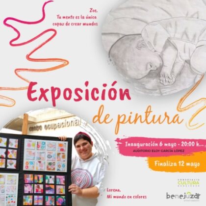 Benejúzar, evento cultural: Exposición de pintura de las artistas locales Lorena y Zoe, dentro de los actos de la 'Primavera Cultural' organizados por la Concejalía de Cultura