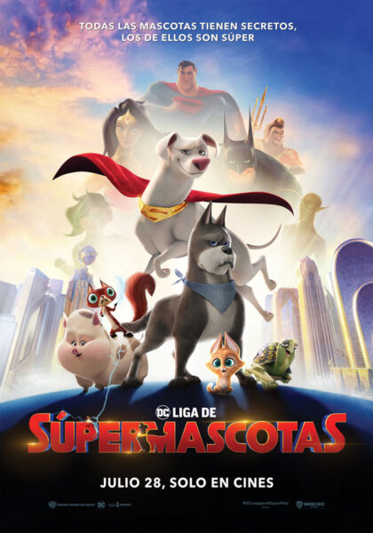 Callosa de Segura, evento cultural: Sesión de cine de estreno con la película estadounidense de dibujos animados 'DC Liga de supermascotas' (2022), de Jared Stern y Sam Levine, dentro del 'Cine de verano' organizado por la Concejalía de Cultura