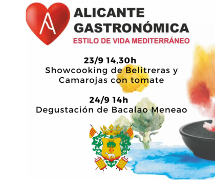 Callosa de Segura en 'Alicante Gastronómica', evento: 'Showcooking' de belitreras y camarojas con tomate, dentro de los actos organizados por el Ayuntamiento