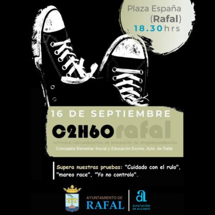 Rafal, evento: Fiesta sin alcohol 'C2H60', dentro de los actos de las fiestas patronales en honor a la Virgen del Rosario organizados por el Ayuntamiento
