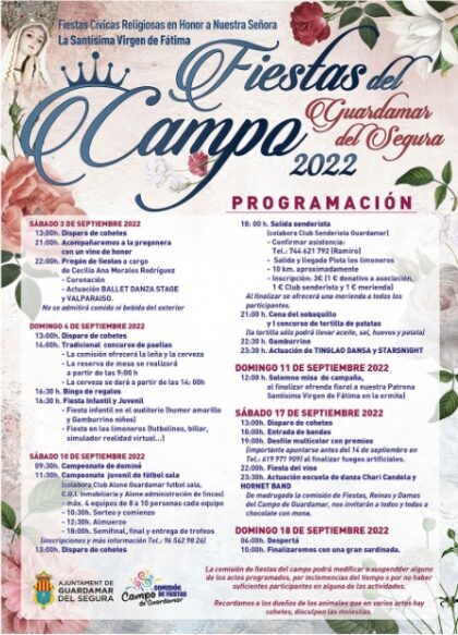 Campo de Guardamar del Segura, evento: Actuación de 'Tinglao dansa' y 'Starsnight', dentro de las fiestas en honor a la patrona Virgen de Fátima