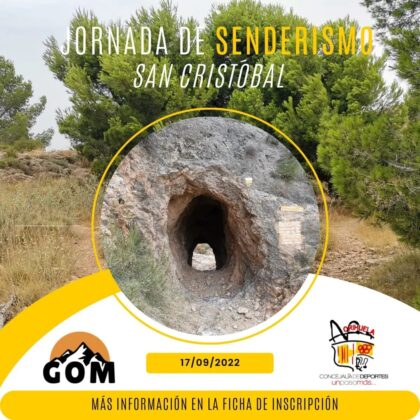 Orihuela, evento: Ruta senderista por San Cristóbal de la Sierra de Orihuela, dentro del programa de actividades en el medio natural organizado por el Grupo Oriolano de Montañismo (GOM) con la colaboración de la Concejalía de Deportes