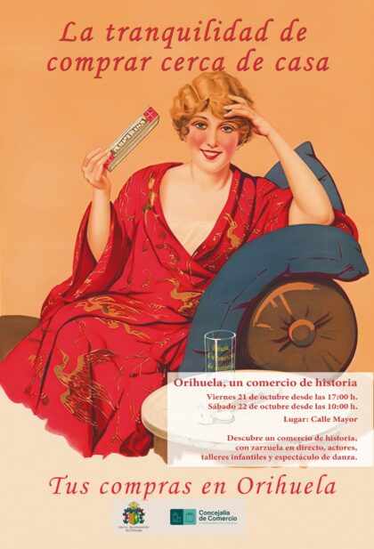 Orihuela, evento: Talleres para todos, zarzuela y animación con actores, zancudos y malabaristas, dentro de 'Orihuela, un comercio de historia' organizada por la Concejalía de Comercio