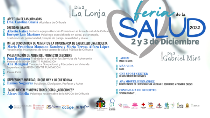 Orihuela, evento: Apertura de las jornadas de la Feria de la Salud organizada por la Concejalía de Sanidad