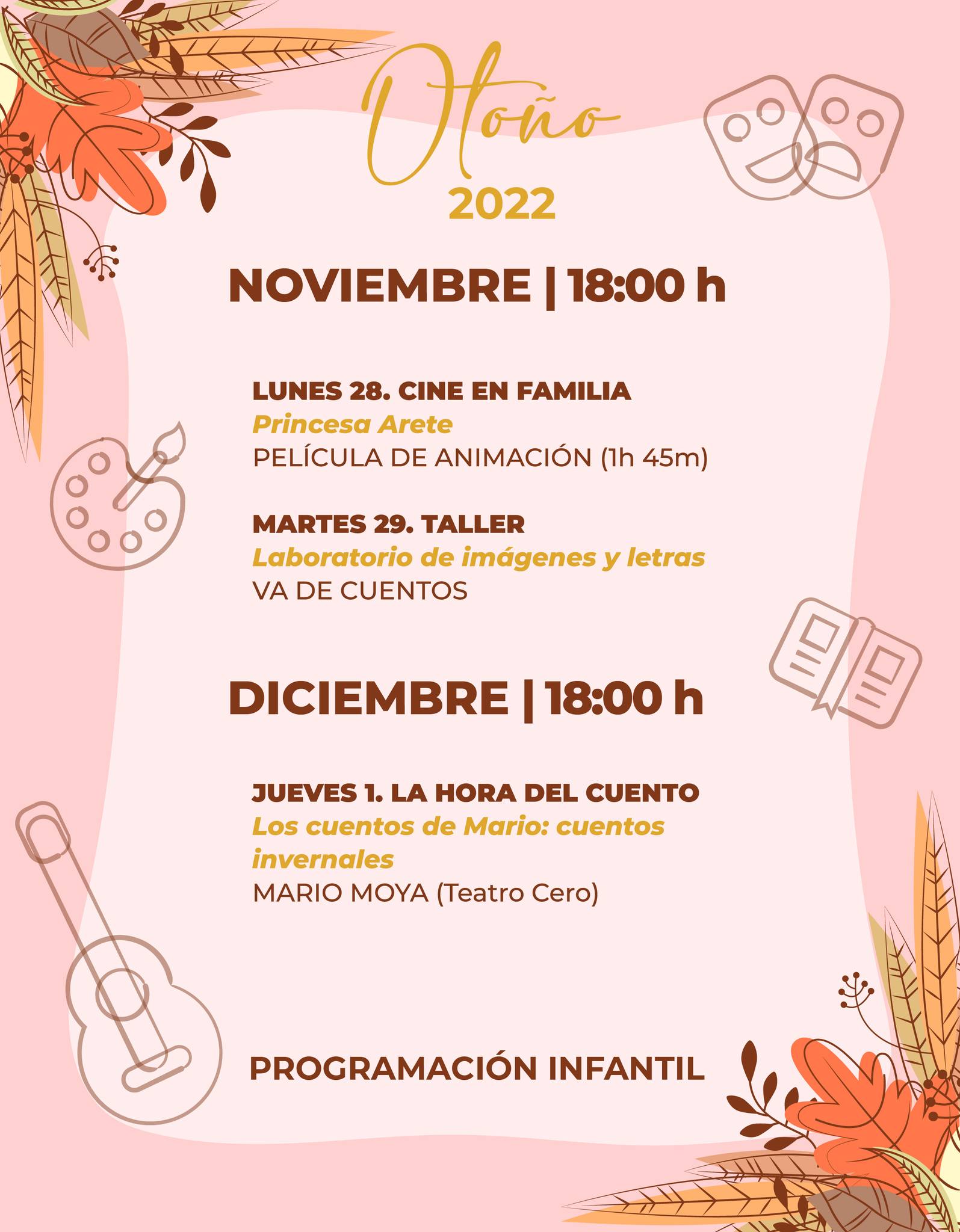 Orihuela: Cine en familia con la película japonesa de dibujos animados  Princesa Arete de la programación cultural de otoño 2022 de la Biblioteca  Municipal María Moliner