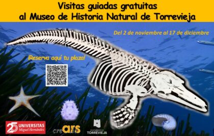 Torrevieja, evento: Inscripciones para visitas guiadas gratuitas al Museo de Historia Natural, organizadas por la asociación cultural 'Ars Creatio' y la Universidad Miguel Hernández (UMH) con la colaboración del Ayuntamiento