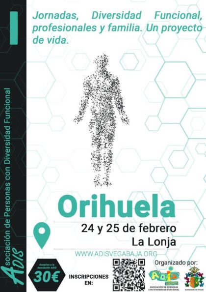 Orihuela, evento: Apertura de las I Jornadas de Diversidad Funcional, Profesionales y Familia, organizadas por la Asociación de Personas con Diversidad Funcional (ADIS) con la colaboración de la Concejalía de Bienestar Social