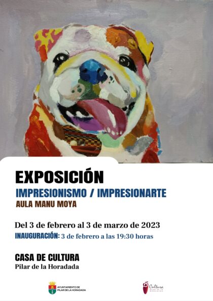 Pilar de la Horadada, evento cultural: Exposición de pintura 'Impresionismo/impresionarte', con los trabajos del aula de Manu Moya, organizada por la Concejalía de Cultura