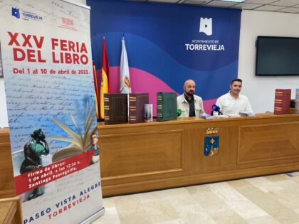 Hasta 22 autores firmarán ejemplares de sus obras en la nueva edición de la Feria del Libro de Torrevieja