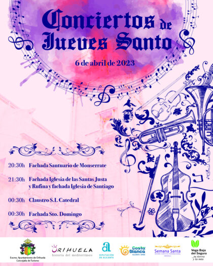 Turismo ameniza la noche de Jueves Santo con conciertos de música sacra en la calle